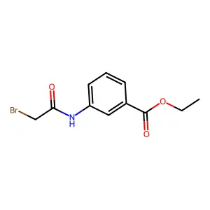 Ethyl 3-[(2-bromoacetyl)amino]benzoate structure