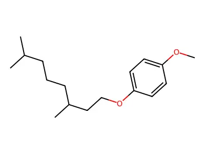 1-(3,7-Dimethyloctoxy)-4-methoxybenzene structure