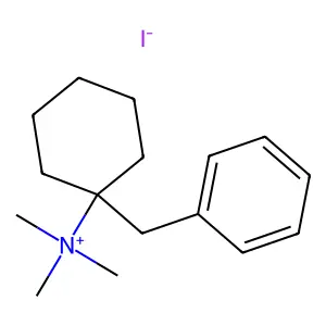 (1-苄基环己基)三甲基碘化铵 structure