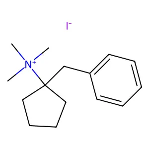 (1-苄基环戊基)三甲基碘化铵 structure