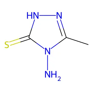 4-amino-5-methyl-4H-1,2,4-triazole-3-thiol structure