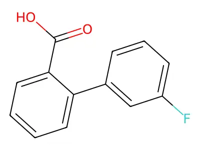 2-(3-fluorophenyl)benzoic Acid structure