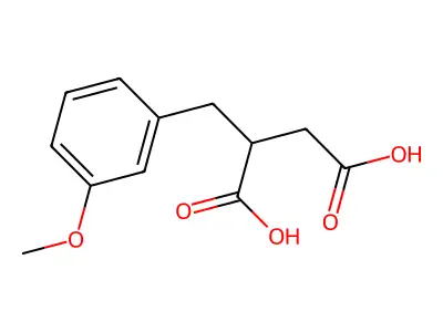 2-(3-Methoxybenzyl)succinic acid structure