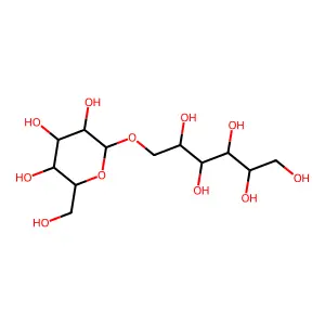 1-O-alpha-D-Glucopyranosyl-D-mannitol structure