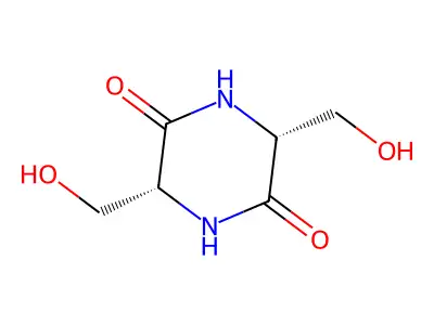 3,6-Bis(hydroxymethyl)-2,5-piperazinedione structure