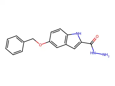 5-(benzyloxy)-1H-indole-2-carbohydrazide structure