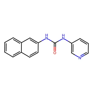 1-Naphthalen-2-yl-3-pyridin-3-ylurea structure