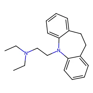 5H-Dibenz(b,f)azepine, 5-(2-(diethylamino)ethyl)-10,11-dihydro- structure