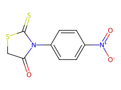 3-(4-Nitrophenyl)-2-thioxothiazolidin-4-one structure
