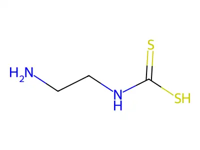 N-(2-Aminoethyl)carbamodithioic acid structure