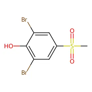 2,6-Dibromo-4-(methylsulfonyl)phenol structure