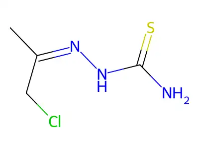 (1-Chloropropan-2-ylideneamino)thiourea structure
