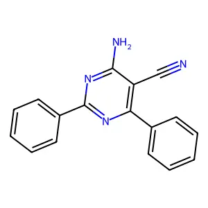 4-Amino-2,6-diphenylpyrimidine-5-carbonitrile structure