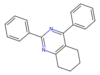 2,4-Diphenyl-5,6,7,8-tetrahydroquinazoline structure