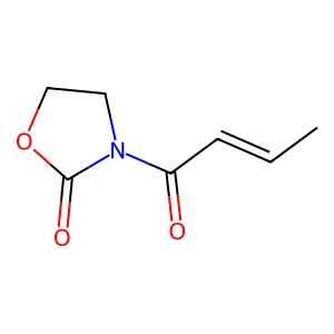 3-(2-Butenoyl)-1,3-oxazolidin-2-one structure