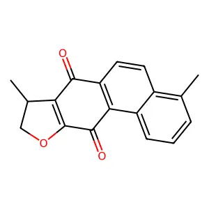 8,9-Dihydro-4,8-dimethylphenanthro(3,2-b)furan-7,11-dione structure