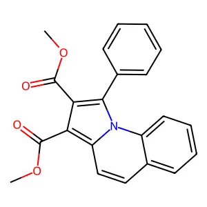 Dimethyl 1-phenylpyrrolo[1,2-a]quinoline-2,3-dicarboxylate structure