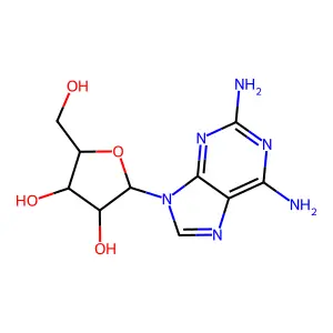 2-Aminoadenosine structure