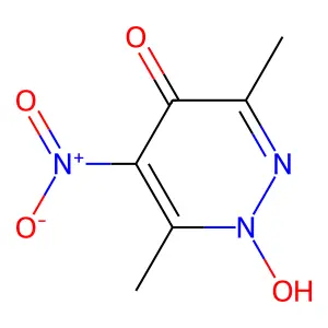 1-Hydroxy-3,6-dimethyl-5-nitropyridazin-4(1H)-one structure