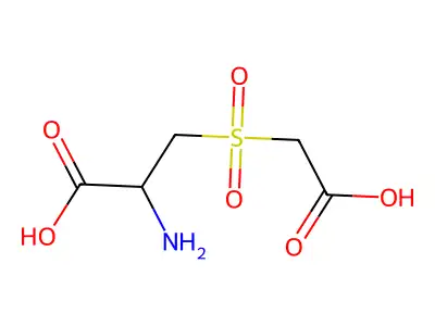 2-amino-3-(carboxymethylsulfonyl)propanoic Acid structure