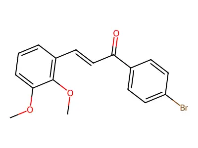 1-(4-Bromophenyl)-3-(2,3-dimethoxyphenyl)prop-2-en-1-one structure