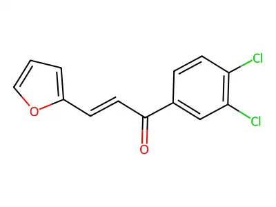 1-(3,4-Dichlorophenyl)-3-(furan-2-yl)prop-2-en-1-one structure