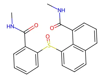 N-Methyl-8-[2-(methylcarbamoyl)benzene-1-sulfinyl]naphthalene-1-carboxamide structure