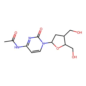 N-acetyl-2',3'-dideoxy-3'-(hydroxymethyl)Cytidine structure