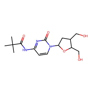 2',3'-Dideoxy-N-(2,2-dimethyl-1-oxopropyl)-3'-(hydroxymethyl)Cytidine structure