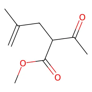 Methyl 2-acetyl-4-methyl-4-pentenoate structure