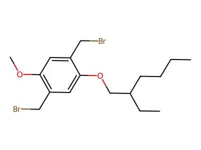2,5-Bis(bromomethyl)-1-methoxy-4-(2-ethylhexyloxy)benzene structure