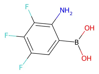 (2-Amino-3,4,5-trifluorophenyl)boronic acid structure