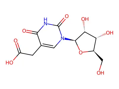 5-Carboxymethyluridine structure