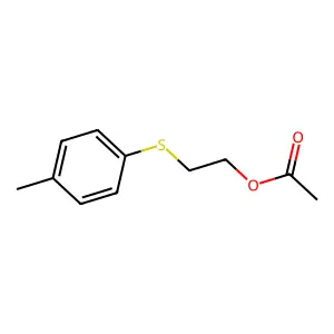 2-(4-Methylphenyl)sulfanylethyl acetate structure