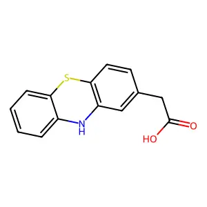 Phenothiazine-2-acetic acid structure