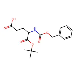 5-[(2-Methylpropan-2-yl)oxy]-5-oxo-4-(phenylmethoxycarbonylamino)pentanoic acid structure
