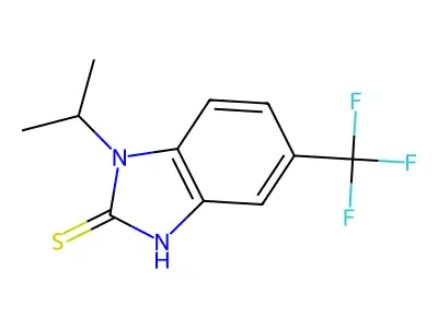 1,3-Dihydro-1-(1-methylethyl)-5-(trifluoromethyl)-2H-benzimidazole-2-thione structure
