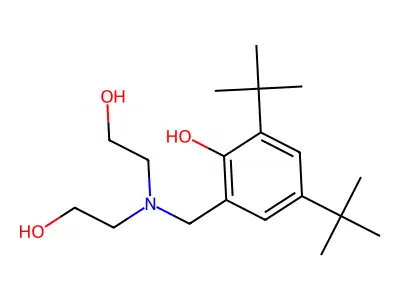 2-{[Bis(2-hydroxyethyl)amino]methyl}-4,6-di-tert-butylphenol structure