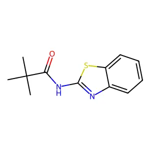 N-(1,3-benzothiazol-2-yl)-2,2-dimethylpropanamide structure