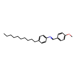 p-Methoxybenzylidene p-decylaniline structure
