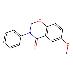 4H-1,3-Benzoxazin-4-one, 2,3-dihydro-6-methoxy-3-phenyl- structure