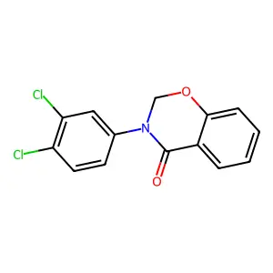 4H-1,3-Benzoxazin-4-one, 3-(3,4-dichlorophenyl)-2,3-dihydro- structure