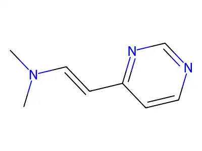 N,N-二甲基-2-嘧啶-4-基乙烯胺 structure