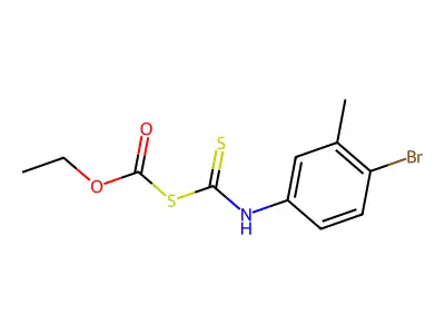 Carbonic acid, thio-, anhydrosulfide with 4-bromo-3-methyldithiocarbanilic acid, ethyl ester structure