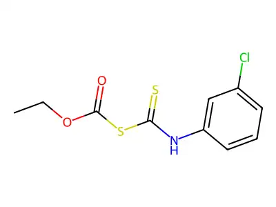 ethyl (3-chlorophenyl)carbamothioylsulfanylformate structure