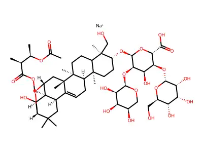 Escin, sodium salt structure