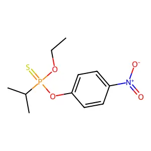 O-Ethyl O-(4-nitrophenyl) propan-2-ylphosphonothioate structure