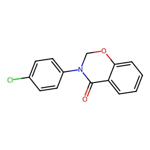 4H-1,3-Benzoxazin-4-one, 3-(p-chlorophenyl)-2,3-dihydro- structure