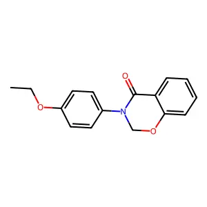 4H-1,3-Benzoxazin-4-one, 3-(p-ethoxyphenyl)-2,3-dihydro- structure