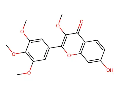 7-Hydroxy-3,3',4',5'-tetramethoxyflavone structure